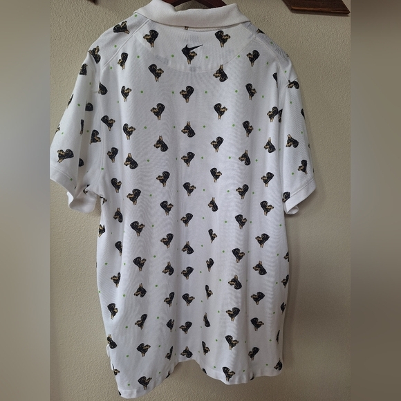 Nike Mens Slim Fit Polo All Over Doberman Print Moisture Wicking Size XXL - Picture 8 of 9